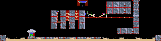 Overview: Oh no! More Lemmings, Amiga, Crazy, 15 - Worra load of old blocks!